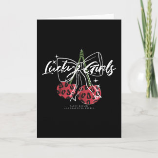 Carte Retro Vintage Cherry Quote Typography