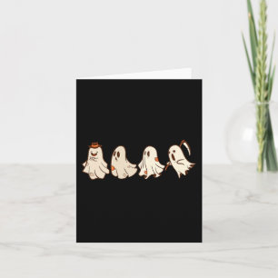Carte Retro Vintage Fantôme Halloween Boo Tri Ou Treat S