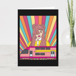 Carte Retro Vintage Railroad