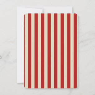 Carte Retro Vintage Vertical PopCorn Classic Stripes
