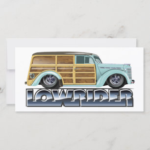 Carte Rétro Woody Lowrider