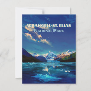 Carte rétro Wrangell St. Elias National Park Alask