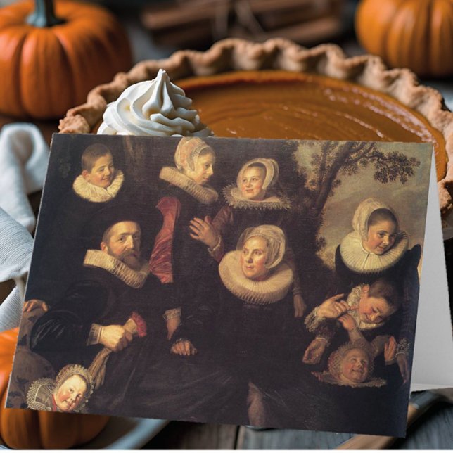 Carte Retrouvailles familiales Renaissance peinture d'au (Créateur téléchargé)