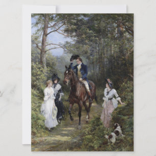 Carte Réunion dans la forêt (par Heywood Hardy)