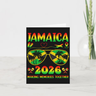 Carte Réunion de famille Jamaïque 2026 créant des souven