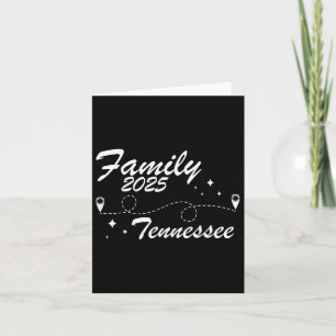 Carte Réunion familiale Tennessee Road Trip 2025 Summer