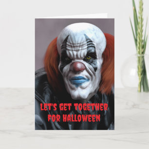 Carte Réunissons-nous pour Halloween.