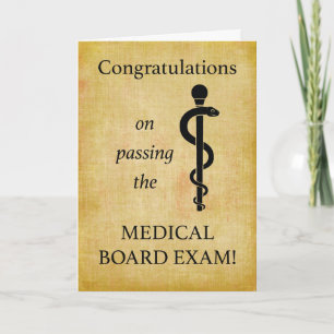 Carte Réussite à l'examen du Conseil de l'Ordre des Méde
