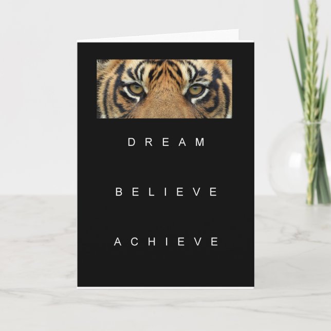 Carte rêve croire obtenir une soumission motivante (Devant)