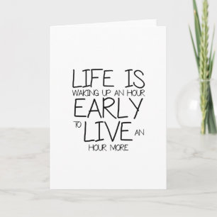 Carte Réveillez-vous tôt - Citations de motivation