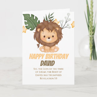 Carte Revelation 5:5 Lion of Judah Christian Greetings 