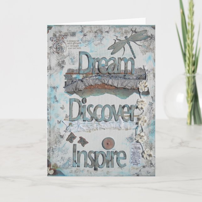 Carte Rêver, Découvrir, Inspirer La Typographie Avec La  (Devant)