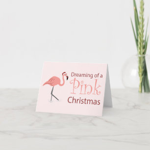 Carte Rêver d'un Noël rose