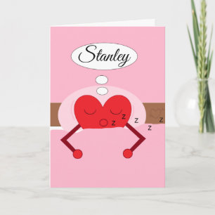 Carte Rêves de coeur teintes rose