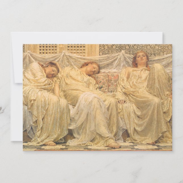 Carte Rêveurs par Albert Joseph Moore, Art victorien (Devant)