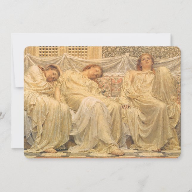 Carte Rêveurs par Albert Joseph Moore, Art victorien (Devant)