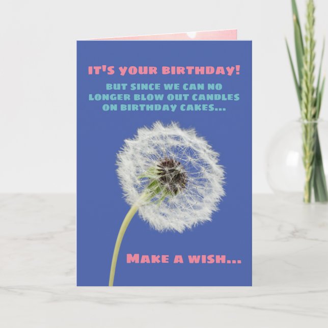 Carte Rêvez-Vous De Dandelion Pour L'Anniversaire Et Fai (Devant)
