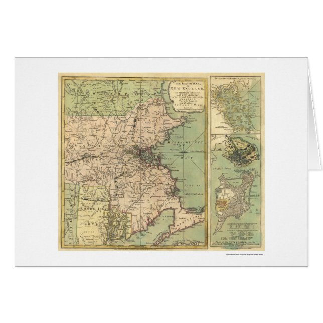 Carte révolutionnaire de guerre - 1775 (Devant horizontal)