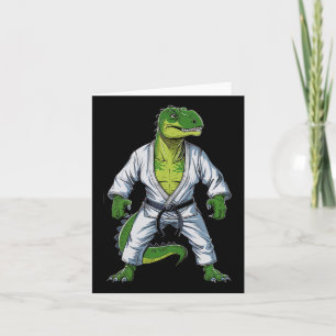 Carte Rex Dinosaur Arts martiaux Artiste martiale Jiu-ji