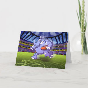 Carte Rhinocéros de rugby