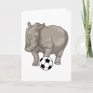 Carte Rhinocéros Soccer