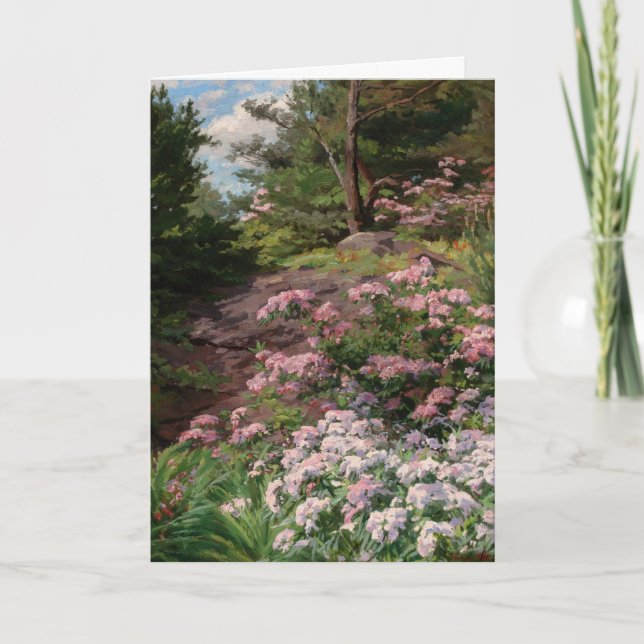 Carte Rhododendron rose et blanc | Thomas Allen, Jr. (Devant)