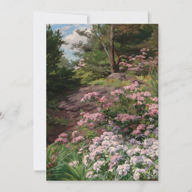 Carte Rhododendron rose et blanc | Thomas Allen, Jr. (Devant)