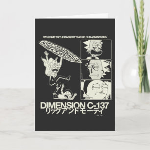 Carte RICK ET MORTY™ Dimension C-137