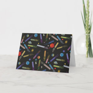 Carte RICK ET MORTY™   Motif de la comète spatiale
