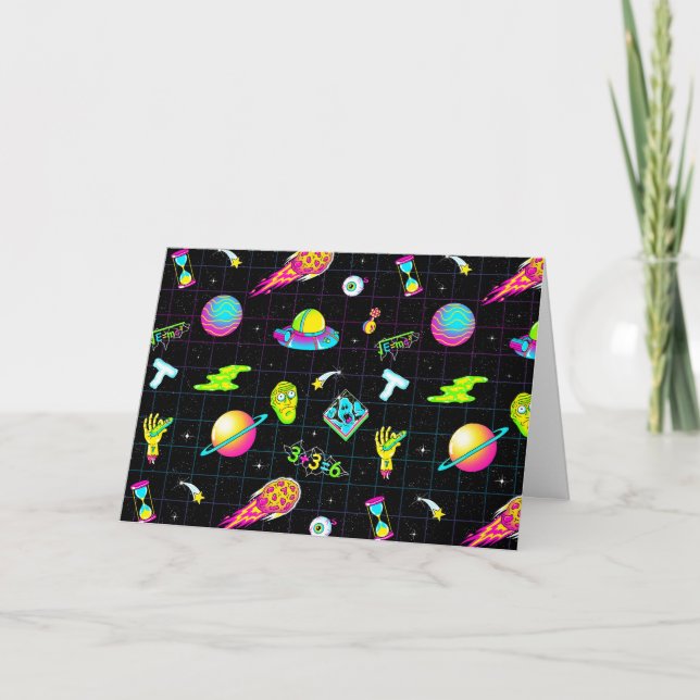 Carte RICK ET MORTY™Saison 3 de Psychedelic Motif (Devant)