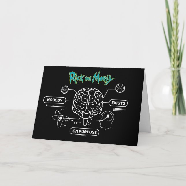 Carte RICK ET MORTY™ | Télécharger le cerveau de sauvega (Devant)