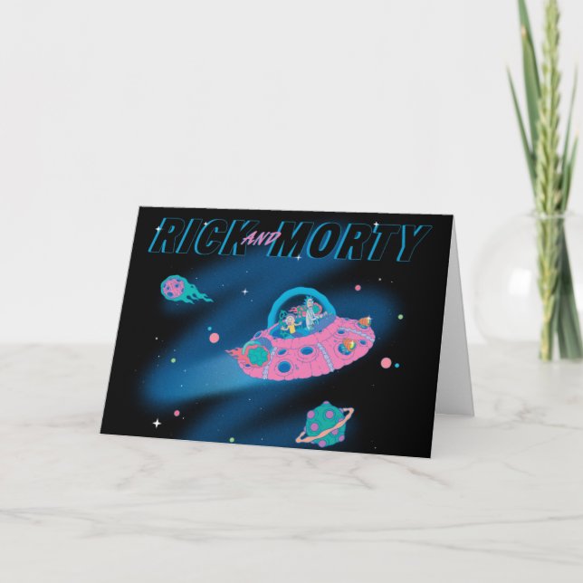 Carte RICK ET MORTY™ | Voyager dans l'espace (Devant)