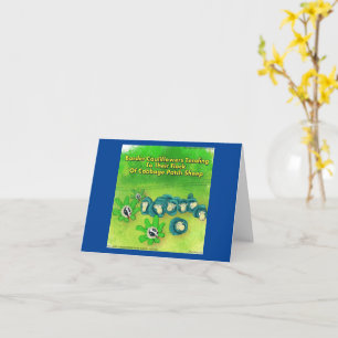 Carte Rick London Drôle Border Collie Fleur Bande dessin