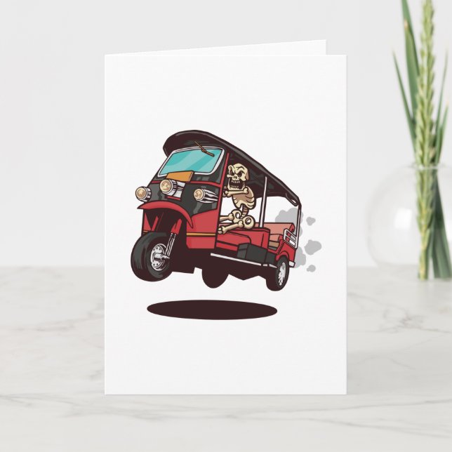 CARTE RICKSHAW SKELETON (Devant)