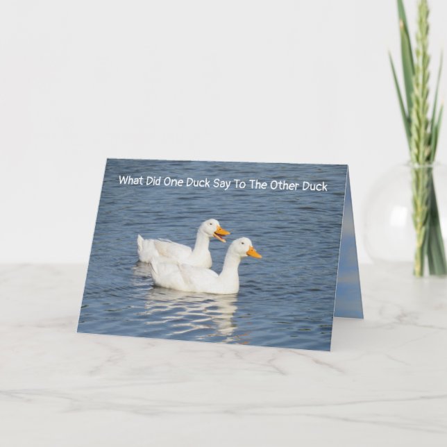Carte Riddle Me This - Talking Ducks Greeting Card (Devant)