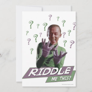 Carte Riddler - Riddle Me This
