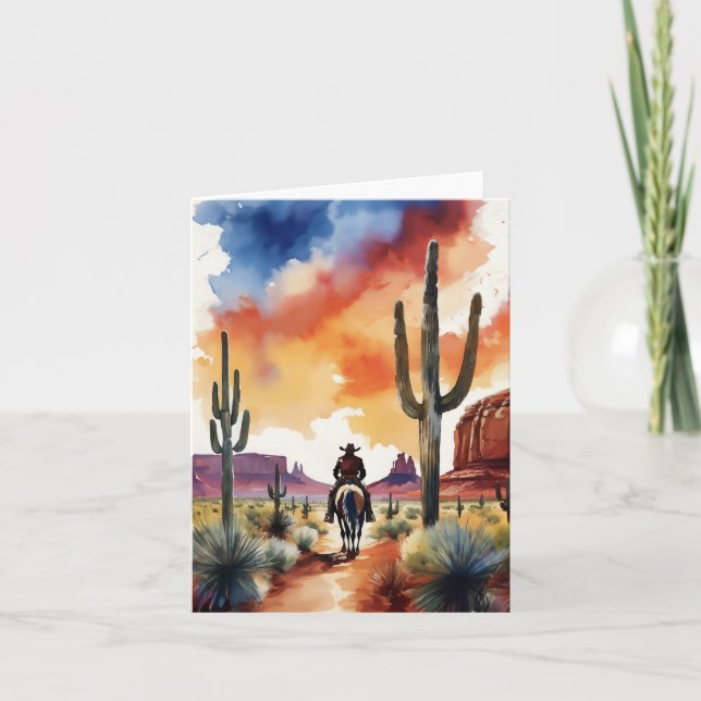 Carte Rider à Dusk Cowboy (Devant)