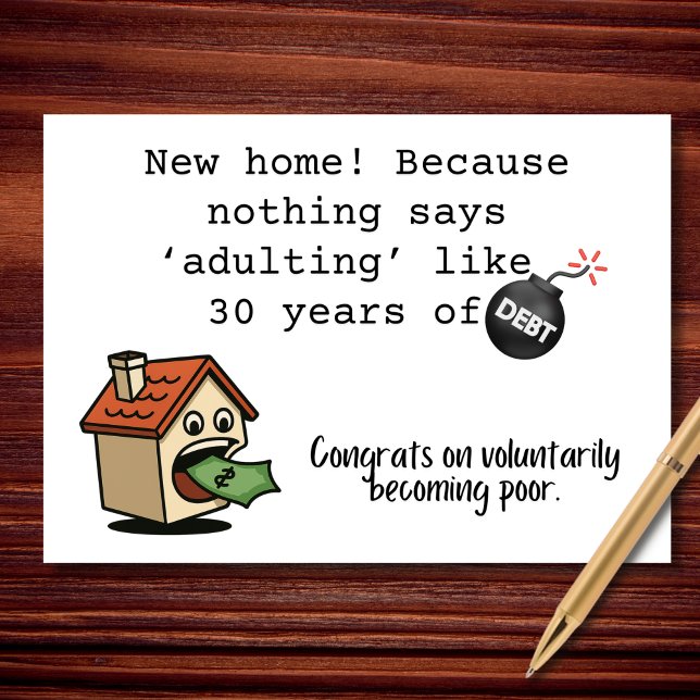 Carte Rien ne dit que l'âge de 30 ans d'endettement est  (Créateur téléchargé)