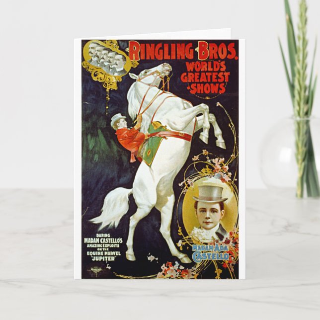 Carte Ringling Bros. Les plus grandes expositions du (Devant)