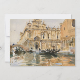 Carte Rio dei Mendicanti, Venise par John Singer Sargent