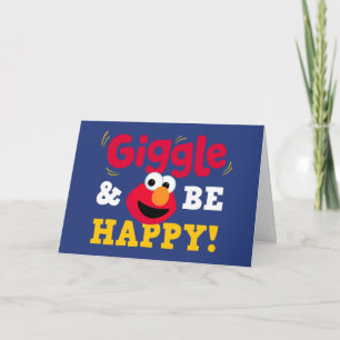 Carte Rire et être heureux Elmo Anniversaire
