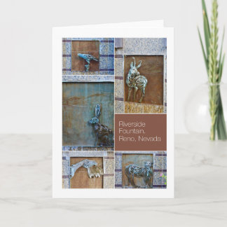 Carte Riverside Fountain Figures photo collage Reno, NV