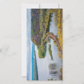 Carte Rivière Mississippi et falaises en bois