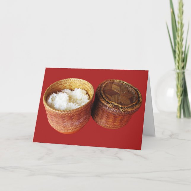 Carte Riz épineux [Khao Niao] Thai Lao Food (Devant)