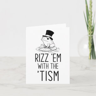 Carte Rizz-les avec le tam ! L'autisme, c'est la grenoui
