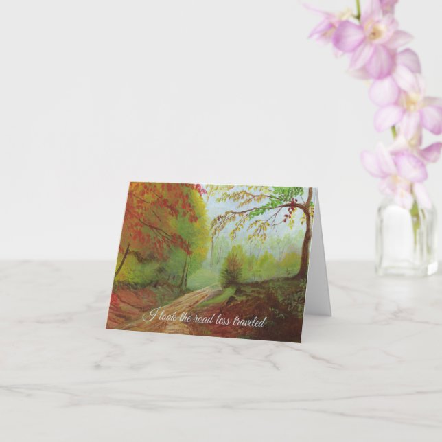 Carte Road Less Traveled (Orchidée)