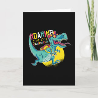 Carte Roaring kinder Dinosaur Happy 100th Day Drôle cade