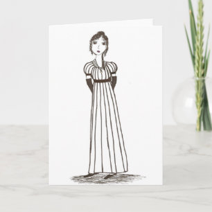 Carte Robe barrée Inspired de Jane Austen