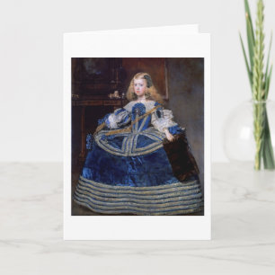 Carte Robe bleue de l'infante Margarita Teresa, Velazque