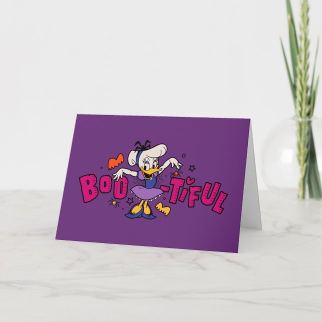 Carte Robe Boo-tiful Daisy Canard Halloween (Devant)